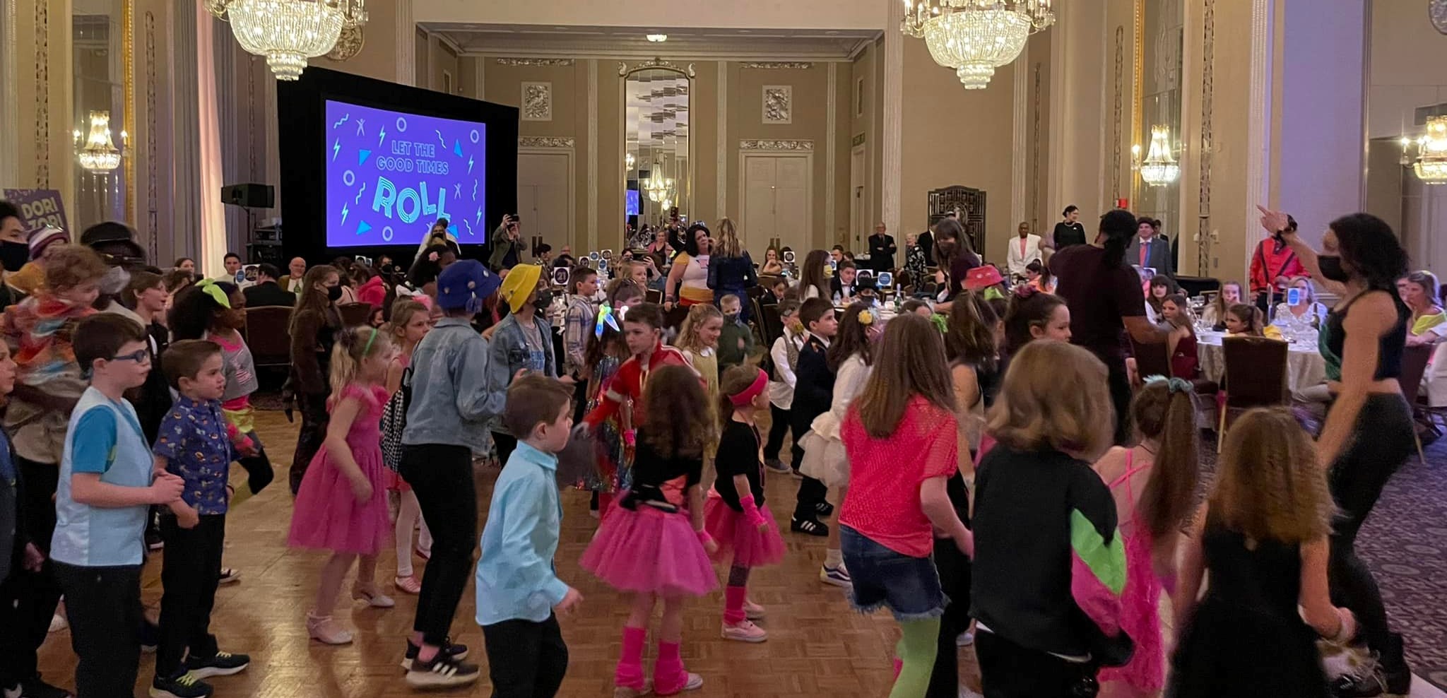 Kids dancing at the 2022 Make Believe Ball