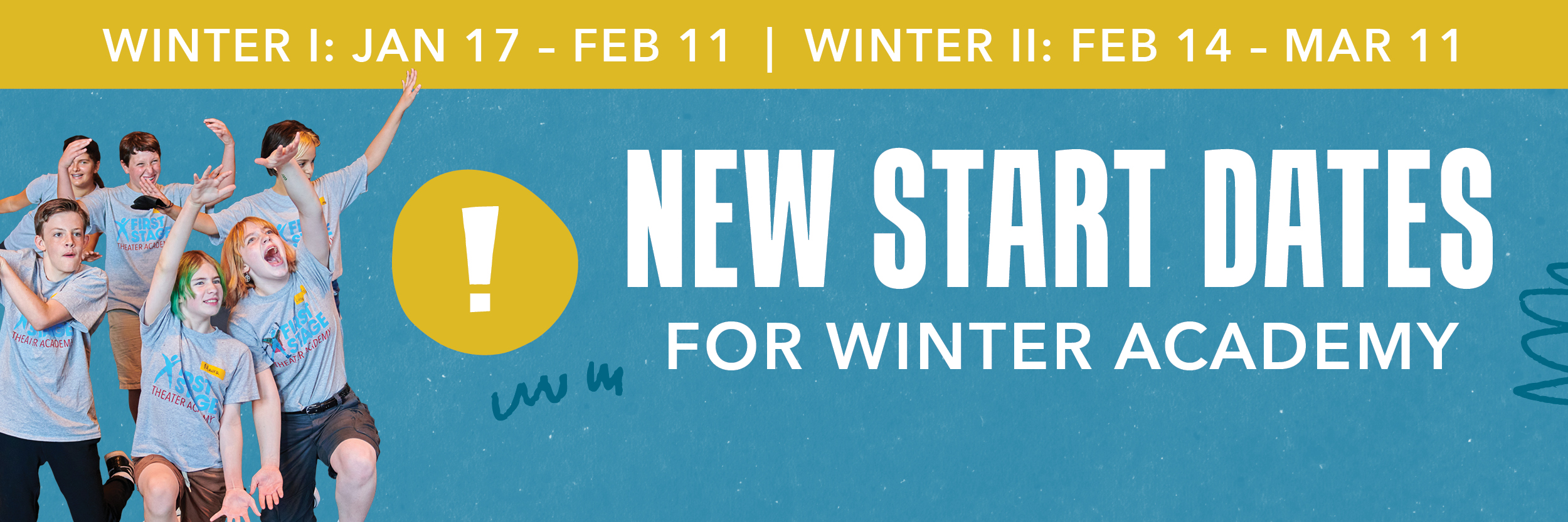 New Start Dates for Winter Academy