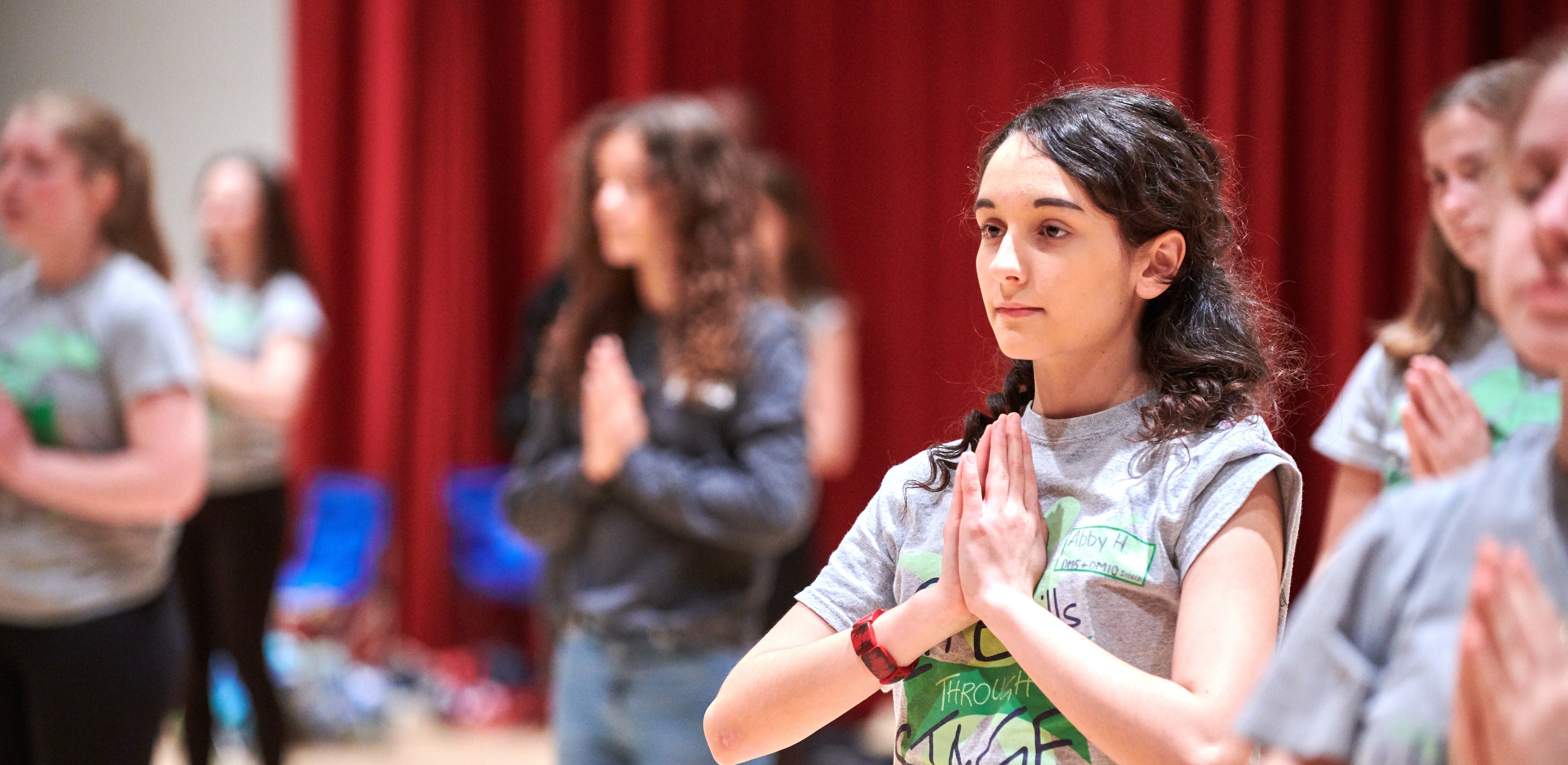 Student in a First Stage Theater Academy Master Class